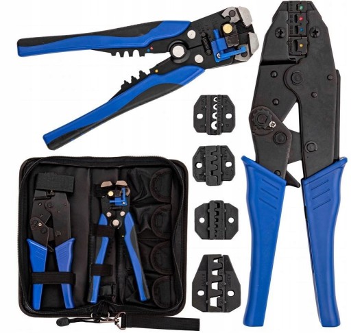 ПЛОСКОГУБЦІ ОБТИСКНІ З'ЄДНУВАЧІ 5 ШТАМПІВ ЗНІМАЧ