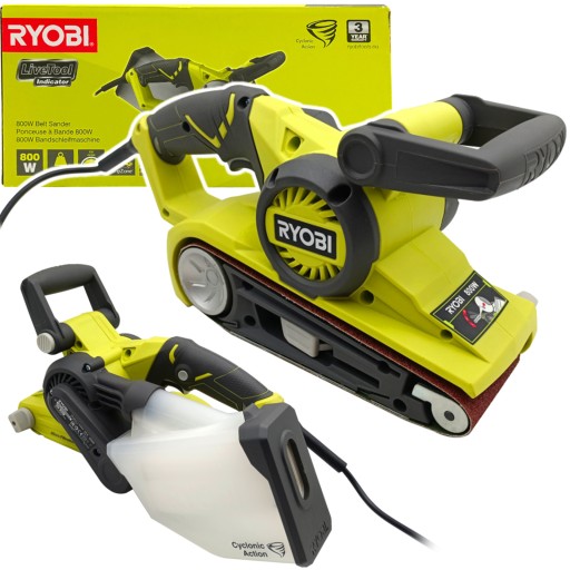 Электрическая ленточная шлифовальная машина 800 Вт, ленточная машина 76 мм EBS800 RYOBI