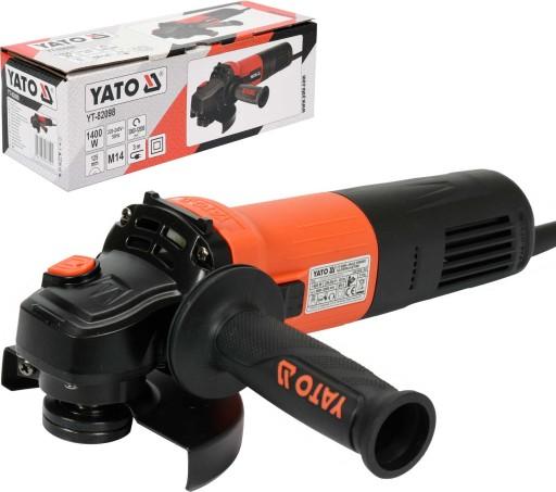 КУТОВА ШЛІФУВАЛЬНА МАШИНА 1400W 125MM З РЕГУЛЮВАННЯМ YT-82098