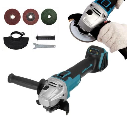 КУТОВА ШЛІФУВАЛЬНА МАШИНА 18V ​​БЕЗЩІТОЧНА РІЗКА І ШЛІФУВАННЯ 11000 ОБ/ХВ