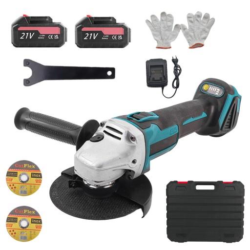 АКУМУЛЯТОРНА КУТОВА ШЛІФУВАЛЬНА МАШИНА 21V860W БЕЗЩІТОЧНА ГУМОВА КУТОВА ШЛІФУВАЛЬНА МАШИНА 2XAKU