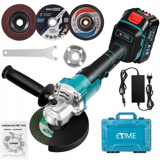 КУТОВА ШЛІФУВАЛЬНА МАШИНА Makita DGA504Z 21V 1000W 125mm з акумулятором 3Ah ДИСКІВ БЕЗКОШТОВНО