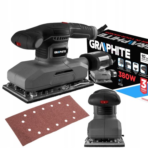380W 115 * 230MM GRAPHITE ОРБІТАЛЬНА ШЛІФУВАЛЬНА МАШИНА