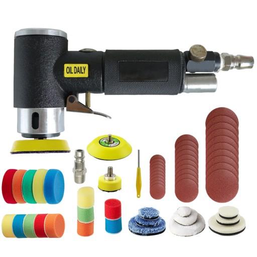 ПНЕВМАТИЧЕСКАЯ ШЛИФОВАЛЬНАЯ МАШИНА С ЭКСЦЕНТРИЧЕСКОЙ РЕГУЛИРОВКОЙ 25/50/75 мм НАБОР