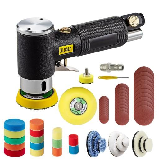 ПНЕВМАТИЧЕСКАЯ ШЛИФОВАЛЬНАЯ МАШИНА С ЭКСЦЕНТРИЧЕСКОЙ РЕГУЛИРОВКОЙ 25/50/75 мм НАБОР