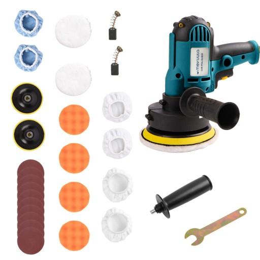 ШЛИФОВАЛЬНАЯ МАШИНА ДЛЯ ПОЛИРОВКИ АВТОМОБИЛЕЙ НАБОР ГУБКИ 700 Вт