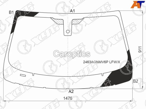 2463AGNMV6P - Лобовое стекло BMW 6 F06/F12/F13 2012-SENSOR