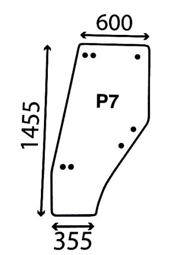 3547695M1 - СТЕКЛО ДВЕРИ LANDINI BLIZZARD ЛЕВОЕ 3547695M1