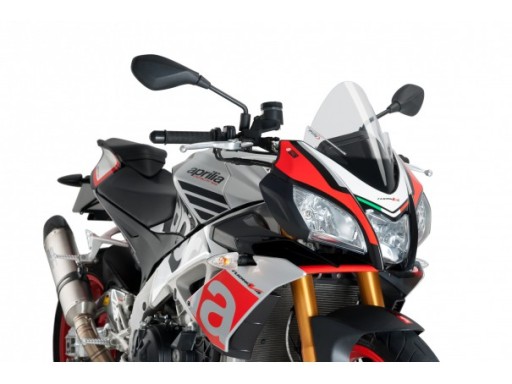 Спортивне скло Puig APRILIA Tuono 125 / Tuono V4RR / F прозорий колір.