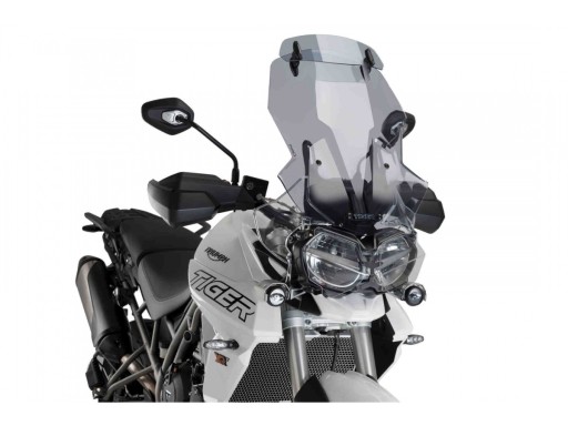 9658H - Туристичне скло PUIG TRIUMPH TIGER 800 / XC 18-19r. з дефлектором.