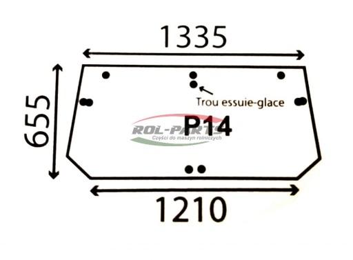 134671062, 134671092 - CASE CS ЗАДНЄ ВІКНО, ПРОЗОРНЕ