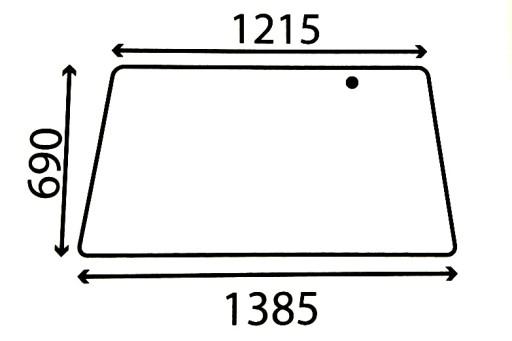 178810050410, 186813051200 - ЗАДНЕЕ СТЕКЛО FENDT SER - 300