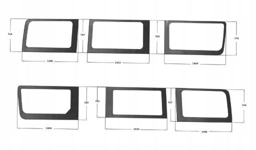 05 - ЛОБОВЕ СКЛО БІЧНЕ СКЛО БІЧНЕ СПРИНТЕР, КРАФТЕР