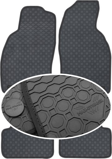 Saab 9-3 I Cabrio 1998-2003 гумові килимки PrimeLiner - Чорні