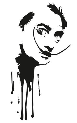 Сальвадор Дали наклейка большой 70 см x 36 см