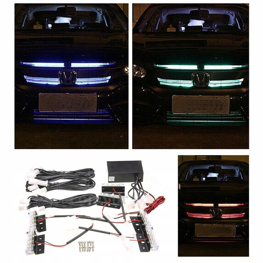 Автомобиль светодиодные янтарные лампы гриль бар свет