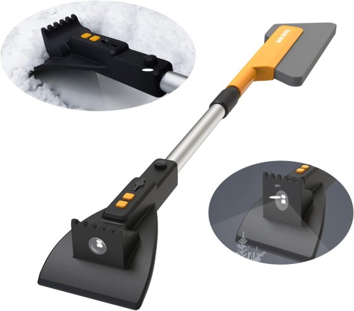 Автомобільний скребок для льоду, висувна щітка для снігу з нержавіючої сталі