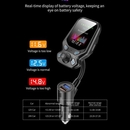 6935461713838 - Автомобільний Bluetooth MP3 аудіо плеєр AUX над