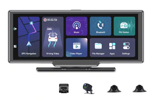 Автомобільний відеореєстратор GPS навігація WiFi автомобільна камера заднього виду 360