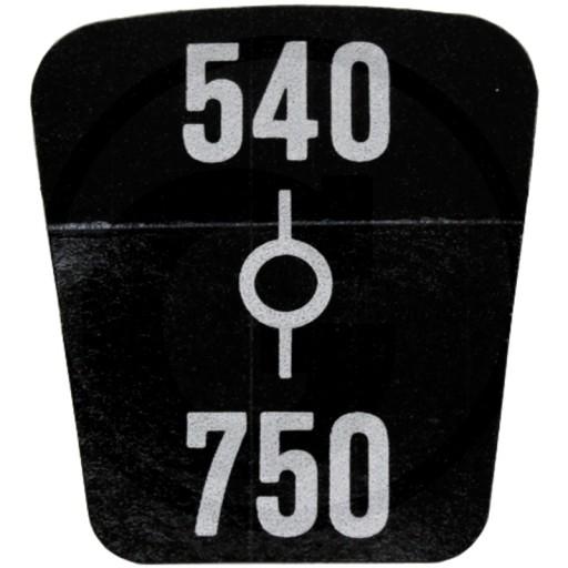 70806306 - Зубчаста схема, 540-750 об/хв.