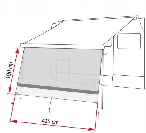 08184-07- - Навес для прицепа 425 см Sun View XL Fiamma