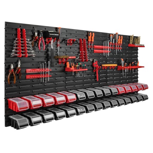 Стена мастерская гараж 178 х 78 см + 30 ящиков для мусора