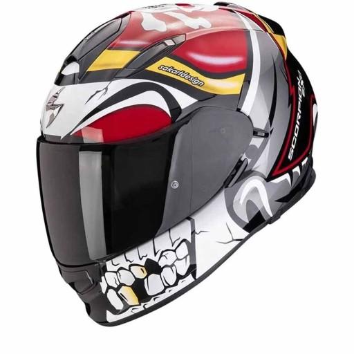 Scorpion EXO-491 Pirate Red Helmet Integral M