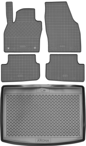 Seat Arona Crossover 2017 - Коврики резиновые + коврик в багажник