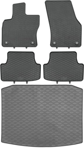 Seat Ateca Crossover 2016 - Гумові килимки + килимок в багажник