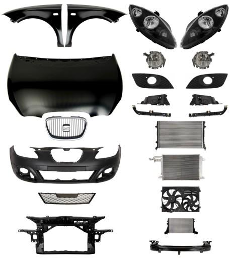 2285 - Seat Leon 09-12 Ремінь бампера Капот Крило НАБІР ЗАПЧАСТЕЙ