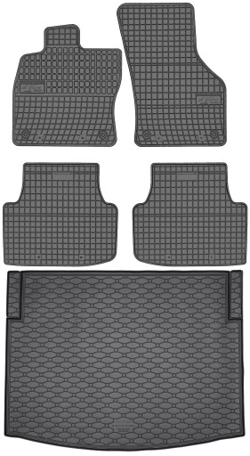 Seat Leon IV Hatchback 2020 - Коврики резиновые + коврик в багажник