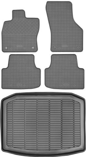 Seat Leon IV Hatchback 2020 - КОМПЛЕКТ - Килимки + килимок в багажник