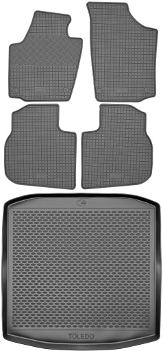 Seat Toledo IV SD/ HB 2012-2018 Коврики резиновые + коврик в багажник