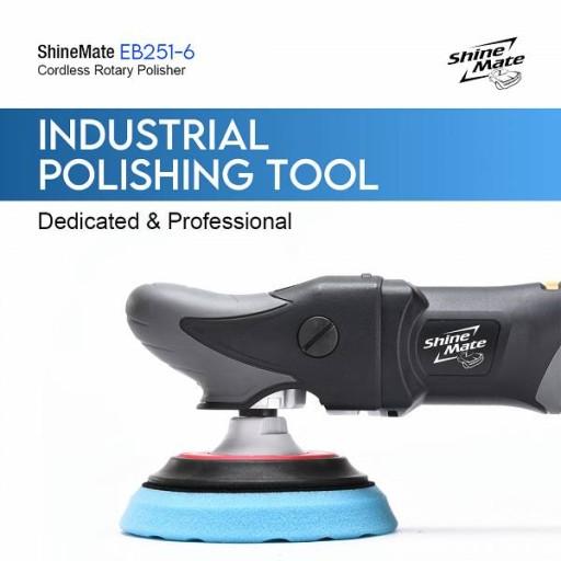 ShineMate Роторна полірувальна машина EB251-6 123 мм