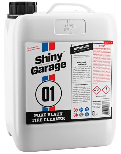 Shiny Garage Pure Black Tire Cleaner 5L глибоке очищення шин