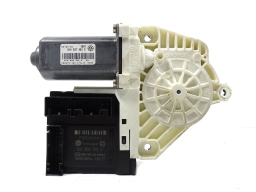 1K4837401E 1K0959701E - Двигун склопідіймача лівий передній + модуль VW Golf V 5 2003-2009