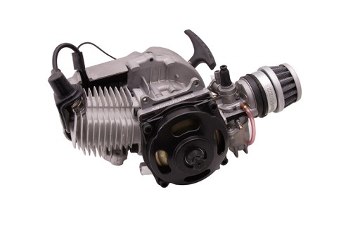 A-5905220822485 - Горизонтальный двигатель Pocket Bike, 60cc 2T, торговый автомат, серебристый