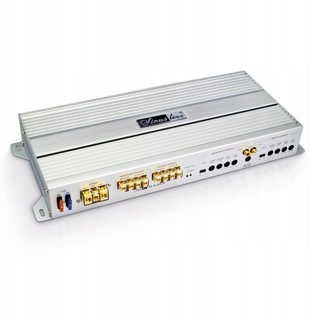 Sinuslive SL-A260.4 автомобільний підсилювач 2 Кан.