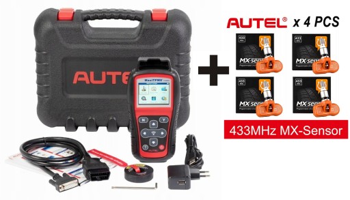 AUTEL Maxi TPMS TS508 сканер тестер + 4 датчики