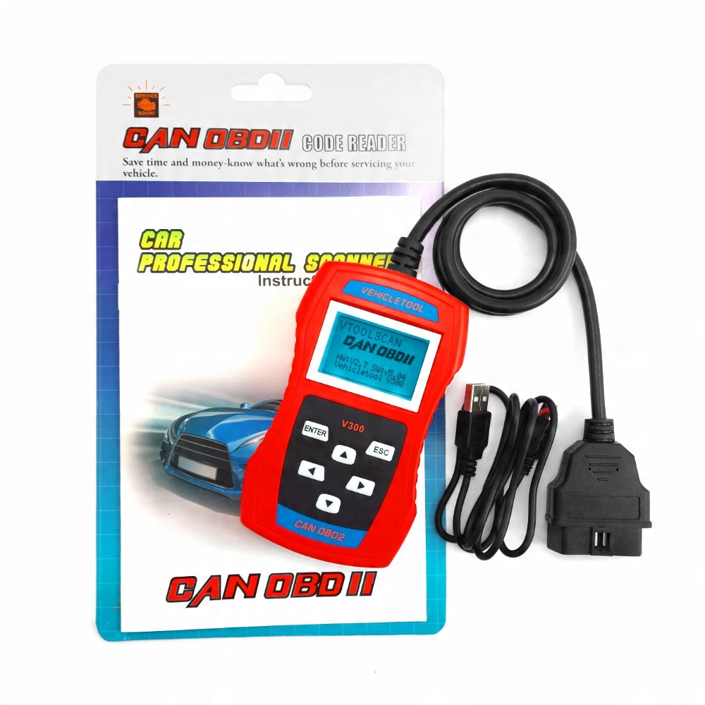 Диагностический тестер Mini V-SCAN V300 OBD2