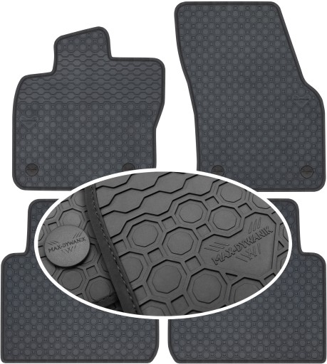 Skoda Kodiaq II SUV 2023 - гумові килимки PrimeLiner - Чорні