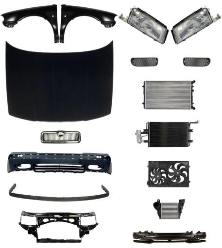 2253 - Skoda Octavia I 97-00 Бампер, Ремень, Капот, Крыло