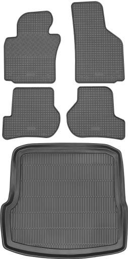Skoda Octavia II Liftback 04-13 КОМПЛЕКТ - Килимки + килимок в багажник