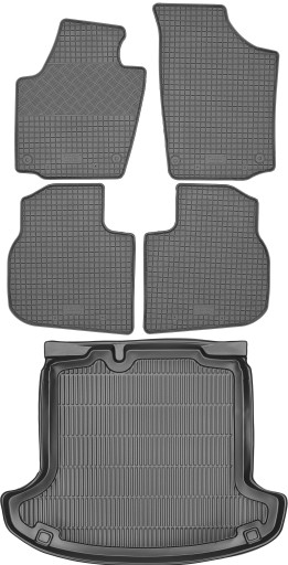 Skoda Rapid SD / Liftback 12-19 КОМПЛЕКТ - Килимки + килимок в багажник