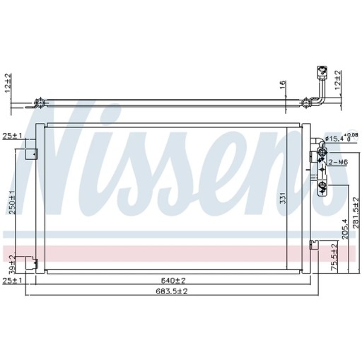 940457 - Конденсатор, Кондиціонер NISSENS 940457