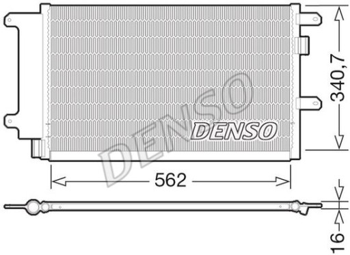 DCN12003 - Конденсатор кондиціонера Iveco Daily, 04-