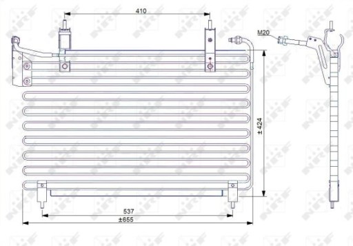 35071 - Конденсатор кондиционера подходит для: JAGUAR XJ 3.2/4.0 09.94-07.97