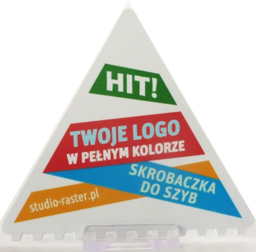 Скребок для вікон з логотипом, повнокольоровий HQ