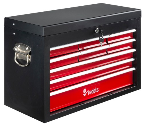 Металлический ящик-органайзер для инструментов с 9 ящиками Redats