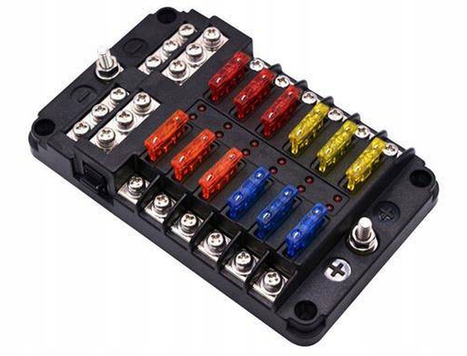 PP-WL-113 - Блок предохранителей 12 цепей uni + масса
